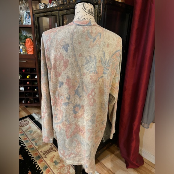 Vintage 1990’s Gabriella T Pastel Floral Cardigan - Picture 2 of 5